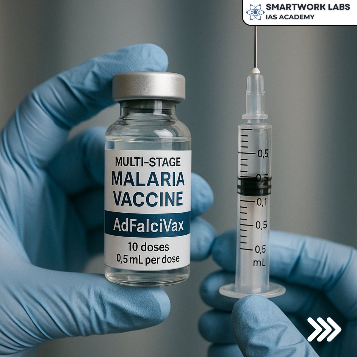 Smartwork_Labs's tweet image. 💉 India grants licences to 5 firms for AdFalciVax — the 1st indigenous multi-stage malaria vaccine, boosting Atmanirbhar Bharat &amp;amp; Malaria Elimination Goal 2030.
#AdFalciVax #MalariaVaccine #UPSCCurrentAffairs #UPSC2026  #UPSCPreparation #SmartworkLabs #UPSCExam #HealthForAll