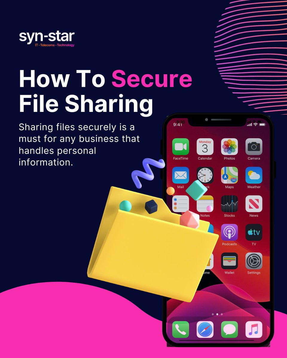 SynStarIT's tweet image. Here are simple ways to ensure your data stays safe ⬇️

✔️Free Options: 
1️⃣ Google Drive 
2️⃣ Dropbox Basic
3️⃣ WeTransfer 

💷Paid Options: 
1️⃣ Dropbox Professional
2️⃣ SharePoint
3️⃣ Microsoft 365 Business Standard
4️⃣ OneDrive for Business

➡️ hubs.li/Q03HX8sk0

#filesharing