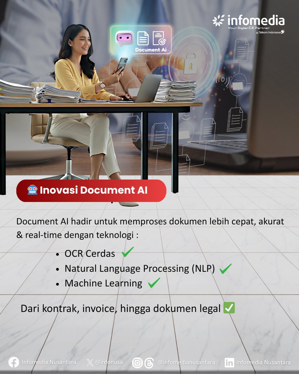 infonusa's tweet image. 🏆 Infomedia raih Marketeers Editor’s Choice Award 2025 berkat inovasi Document AI.
Solusi ini hadir untuk mempercepat pemrosesan dokumen, meningkatkan akurasi, sekaligus mendukung efisiensi bisnis di era digital. 🚀
#Infomedia #DocumentAI #MECA2025