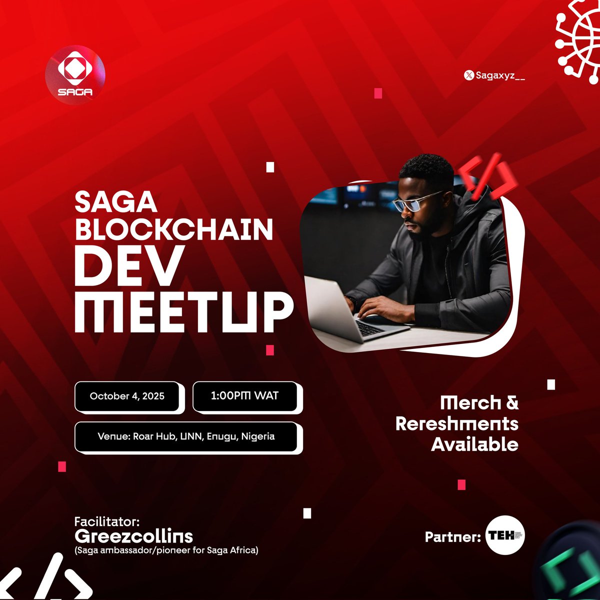 gohzyallwell's tweet image. Just dropped the flyer design for an awesome Blockchain Dev Meetup! 🔥

Got a Web3 project that needs a designer? I&apos;m actively looking for new collaborations or business opportunities!
DM me and let&apos;s make something cool. 👇
Your thoughts? A or B