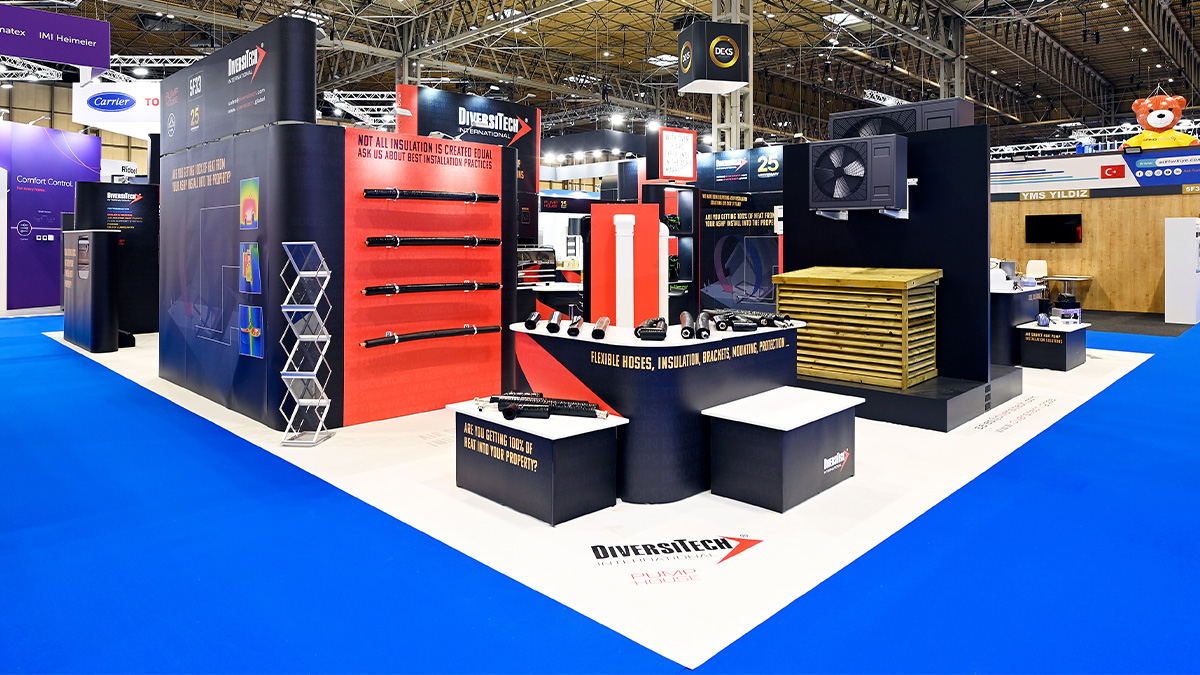 Quadrant2Design's tweet image. Grand 10m x 13m Island #Exhibition Stand for @PumpHouseLtd