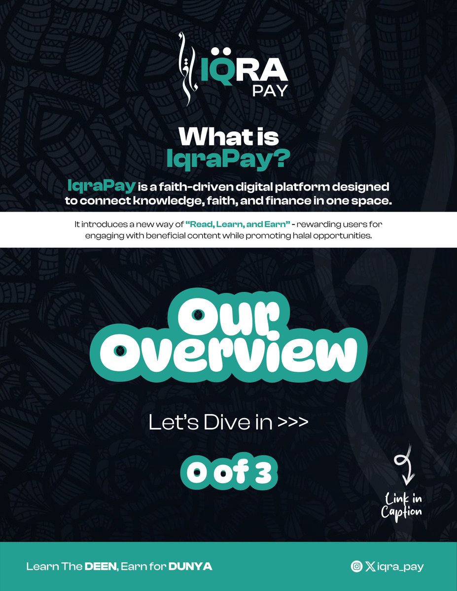 iqra_pay's tweet photo. What is IqraPay? A halal platform where reading = learning, and learning = earning.
🚀 First 200 on the waitlist get early access! 👉 https://t.co/IfaZI5O0eU
Stay connected:
🔹X: https://t.co/9Rg5sgf37j
🔹 IG: https://t.co/bu5D1lBWcz
#IqraPay #ReadAndEarn #HalalEarnings #EdTech https://t.co/jaiiruZ12W