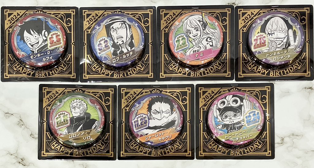 麦わらストア限定　バースデー缶バッジ　まとめ ONE PIECE 麦わらストア公式 on X: 