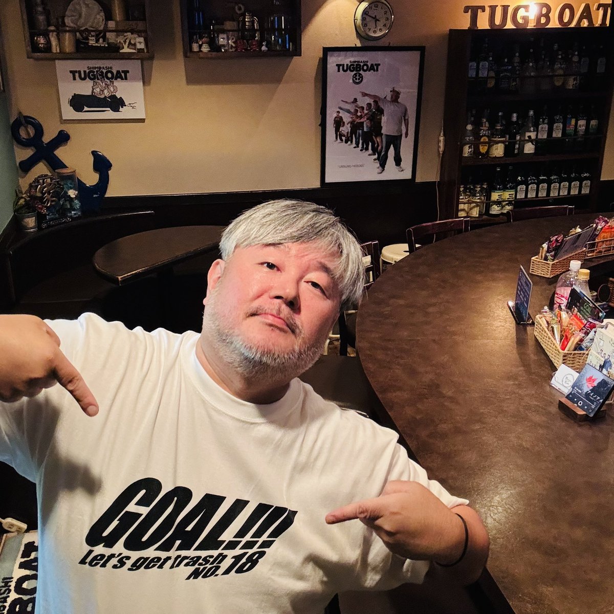 今日明日は新宿GOALの18周年パーティですよ！
テルーっ、おめでとうございます！

そしてタグボートは
明日から秋のスペシャルデイズ！です。
私の不在の為、スタッフが営業してくれます。こちらもよろしくお願いいたします。

新橋TUGBOAT 18時オープン！
タケシ＆コテ＆ジロでお待ちしております。