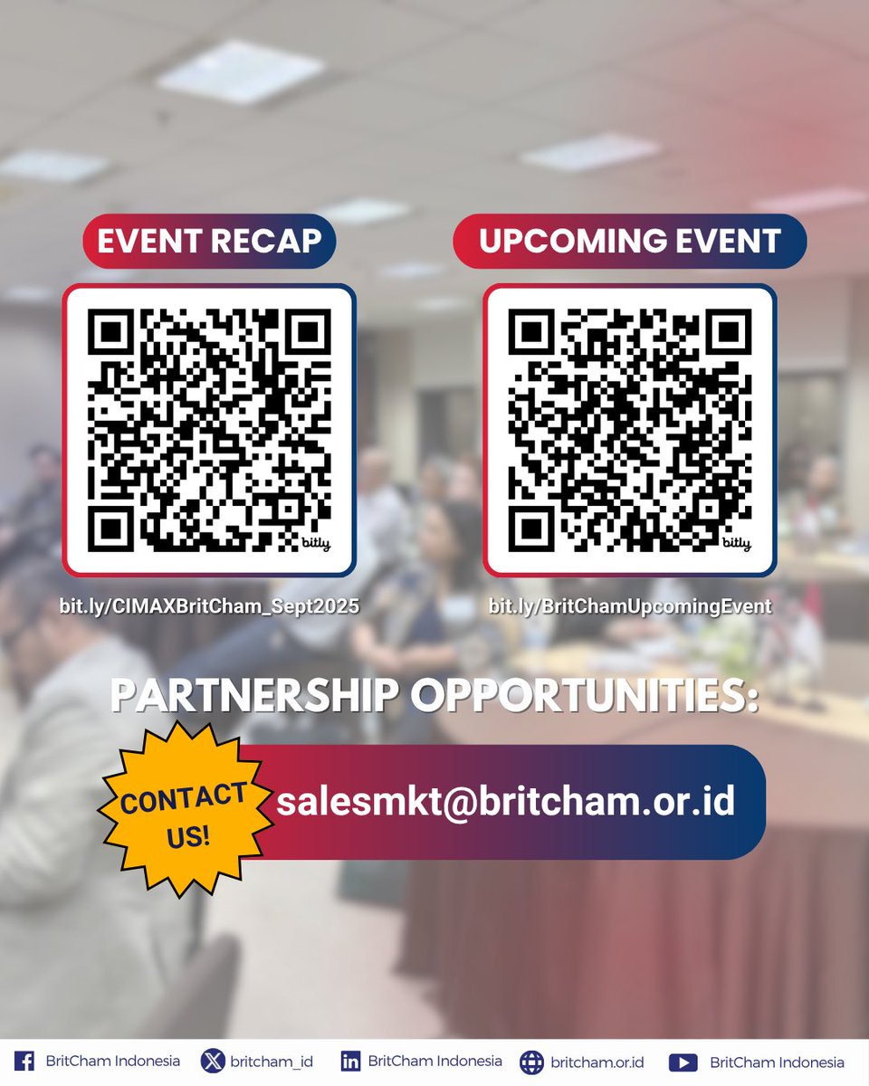 BritCham_ID's tweet image. On 30 September 2025, BritCham Indonesia in collaboration with CIMA hosted an exclusive CEO Briefing titled “Re-defining Finance: In-demand Skills and Competencies for the Future”.

Full Post — linkedin.com/feed/update/ur…