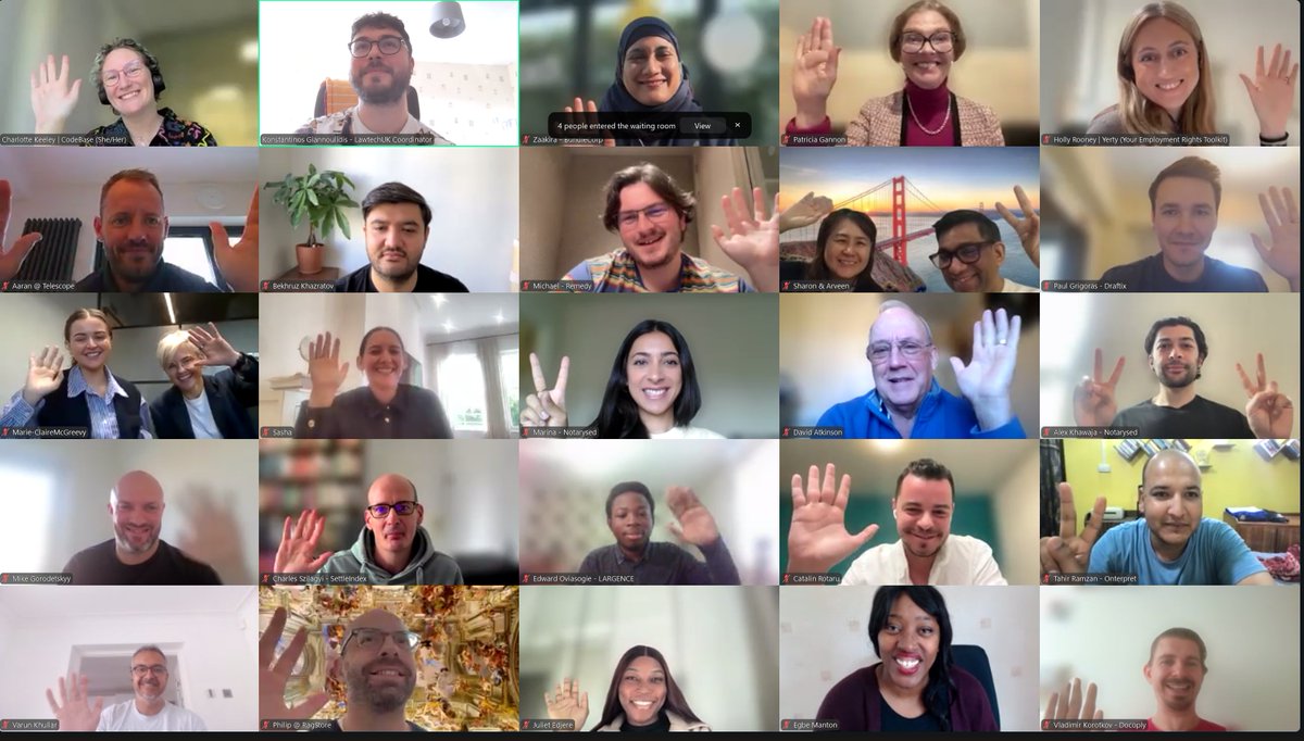 lawtech_uk's tweet image. Last week, we welcomed the latest cohort onto the Lawtech Scaler programme!
Over the coming months, participants will learn how to build a commercially successful #lawtech business. We can't wait to see what they achieve!