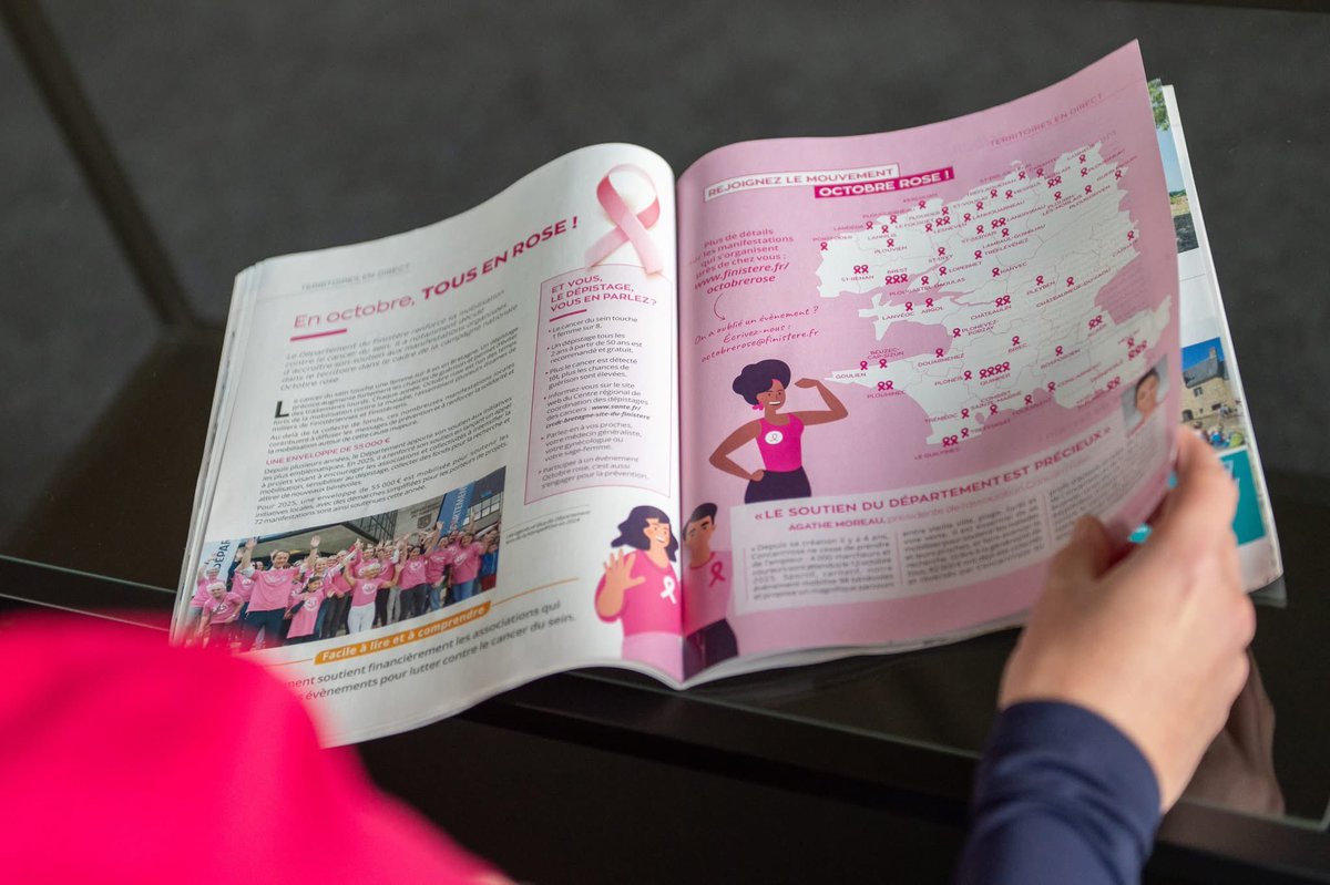 𝗟𝗘 𝗡𝗢𝗨𝗩𝗘𝗔𝗨 𝗣𝗘𝗡𝗡 𝗔𝗥 𝗕𝗘𝗗 𝗔𝗥𝗥𝗜𝗩𝗘 

🗞️ Le magazine des Finistériens est sorti ! Il est actuellement en cours de distribution. 

➡️ Dans ce numéro à la couverture rose pour sensibiliser à la lutte contre le cancer du sein et soutenir les manifestations