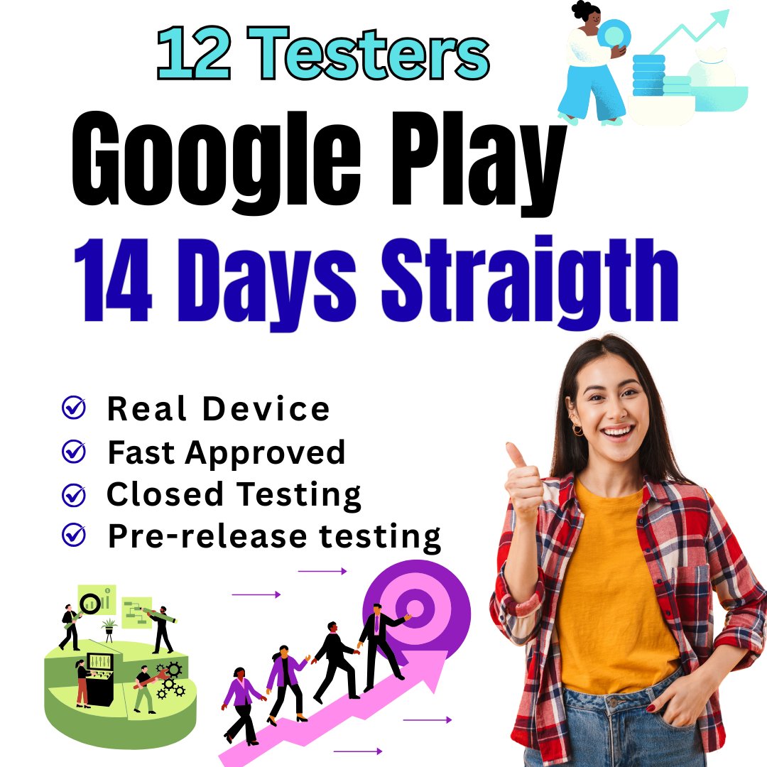 mst_repa's tweet image. Do you need Google Play testers, app testers, or testers for iOS and Android devices for your closed testing?
➡️ Visit Now: fiverr.com/s/Zmvpyek
#12testingservice
#12TestersGooglePlay
#Taylor
#Rams
#MacJones
#TSTheLifeofaShowgirl
#EldestDaughter
#Aokun