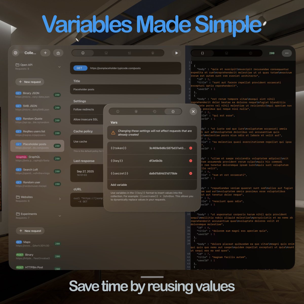 APIOrbitApp's tweet image. You asked how APIOrbit looks on Vision Pro. We thought we'd just show you. 👇
Step into the future of API development. Our fully spatial client for visionOS is here.
#VisionPro #APIOrbit #DeveloperTools #APIOrbit #AppUpdate