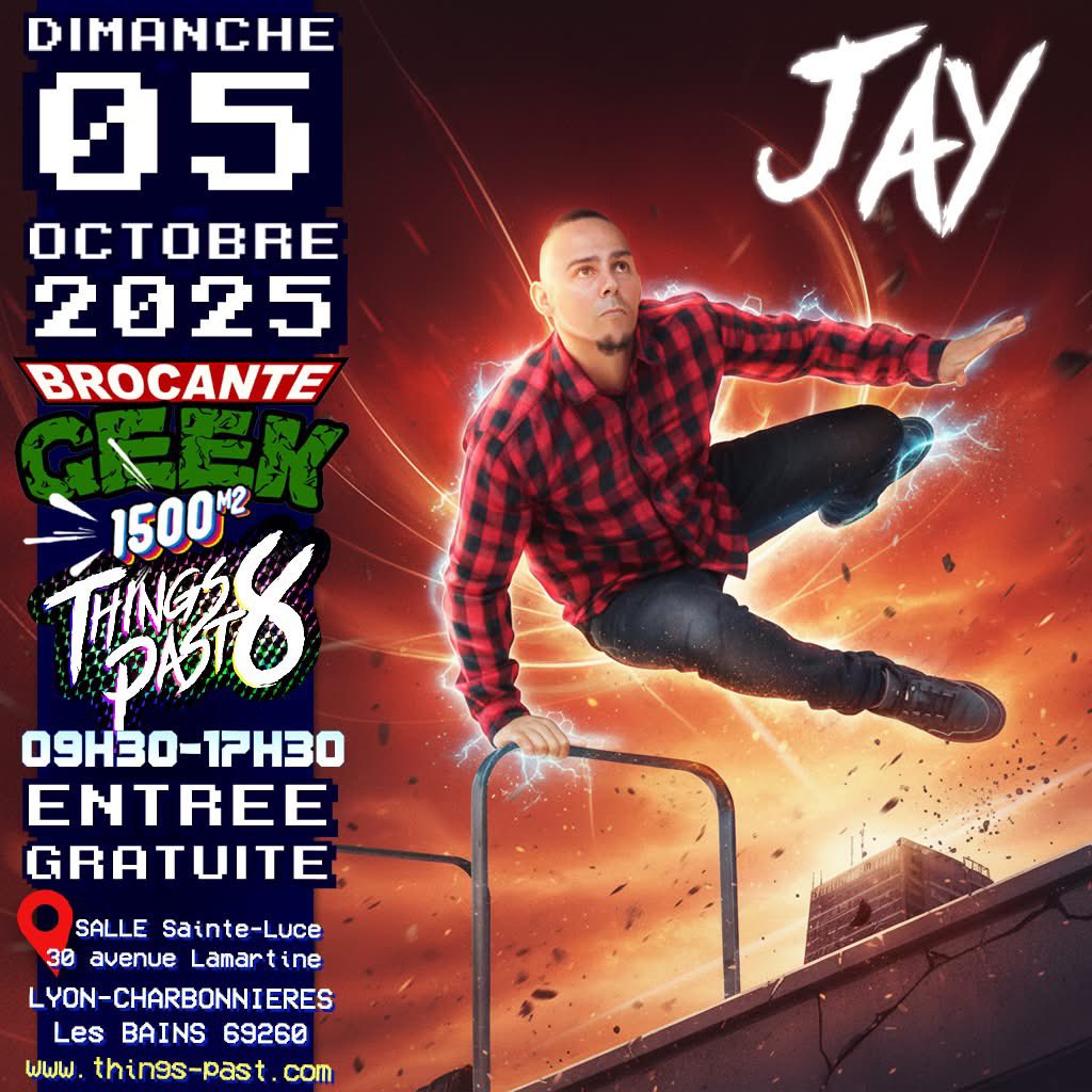 stereotypepast's tweet photo. 0️⃣5️⃣ / 1️⃣0️⃣ / 2️⃣5️⃣
✅ #TP8 /// BROCANTE GEEK & PoP Culture
ENTRÉE 100% GRATUITE !
🎬💥 Jay, cascadeur au #thingspast 8 !!! 💥🎬
👉 A tourné dans de nombreux films
👉 A fait vibrer le public dans un célèbre parc d’attraction
👉 Va enflammer les allées avec ses cascades dingues! https://t.co/mVbPCfX8w5