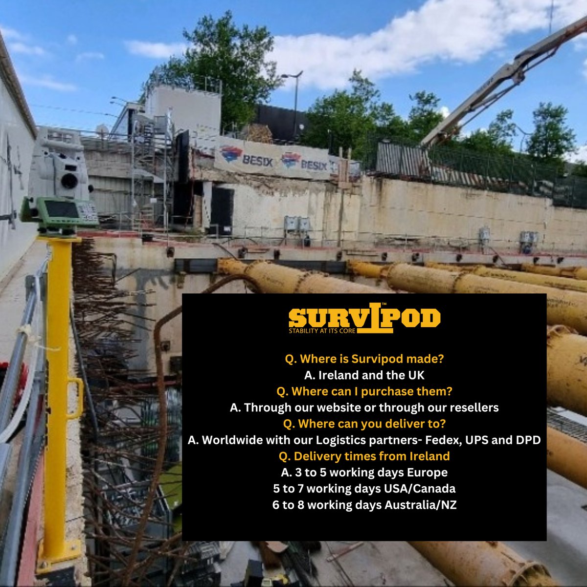 Survipod (@survipod) on Twitter photo ๐ช๐ต๐ฒ๐ฟ๐ฒโ๐ ๐ฆ๐๐ฟ๐๐ถ๐ฝ๐ผ๐ฑ ๐บ๐ฎ๐ฑ๐ฒ? ๐ฎ๐ช Ireland & ๐ฌ๐ง UK
๐ช๐ต๐ฒ๐ฟ๐ฒ ๐ฐ๐ฎ๐ป ๐๐ผ๐ ๐ฏ๐๐ ๐ถ๐? ๐ survipod.com or through our resellers
๐ช๐ต๐ฒ๐ฟ๐ฒ ๐ฑ๐ผ ๐๐ฒ ๐ฑ๐ฒ๐น๐ถ๐๐ฒ๐ฟ? ๐ Everywhere โ FedEx, UPS & DPD
๐๐ผ๐ ๐ณ๐ฎ๐๐? ๐ 3โ8 working days worldwide
#Survipod ๐ช๐ต๐ฒ๐ฟ๐ฒโ๐ ๐ฆ๐๐ฟ๐๐ถ๐ฝ๐ผ๐ฑ ๐บ๐ฎ๐ฑ๐ฒ? ๐ฎ๐ช Ireland & ๐ฌ๐ง UK
๐ช๐ต๐ฒ๐ฟ๐ฒ ๐ฐ๐ฎ๐ป ๐๐ผ๐ ๐ฏ๐๐ ๐ถ๐? ๐ survipod.com or through our resellers
๐ช๐ต๐ฒ๐ฟ๐ฒ ๐ฑ๐ผ ๐๐ฒ ๐ฑ๐ฒ๐น๐ถ๐๐ฒ๐ฟ? ๐ Everywhere โ FedEx, UPS & DPD
๐๐ผ๐ ๐ณ๐ฎ๐๐? ๐ 3โ8 working days worldwide
#Survipod