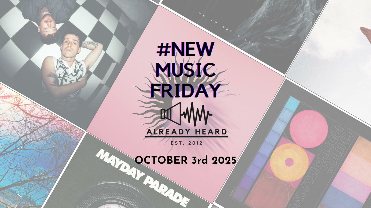 #NewMusicFriday: October 3rd 2025

Today sees new releases from AFI, Thrice, Deaf Havana, Orbit Culture, Alpha Male Tea Party, Beauty School, and more.

alreadyheard.com/newmusicfriday…
