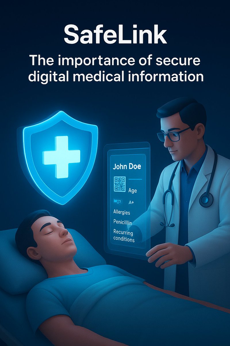 SafeLink__'s tweet photo. Why is SafeLink crucial to you?🤔
1- Provides instant and alternative access to basic medical info during emergencies, with Safelink, health workers are able to respond swiftly to Emergencies.
2- Notifies loved ones in real time.
waitlist👉 https://t.co/xrUWTTtD7V
#HealthTech https://t.co/ZQOxVJ1VcT