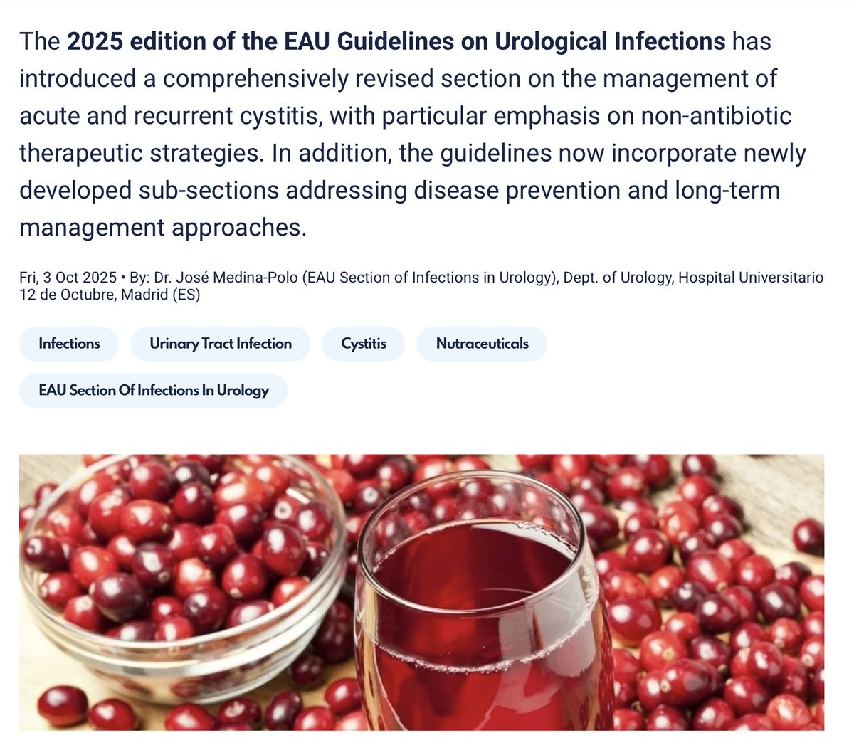 ESIU - EAU Section of Infections in Urology tweet media