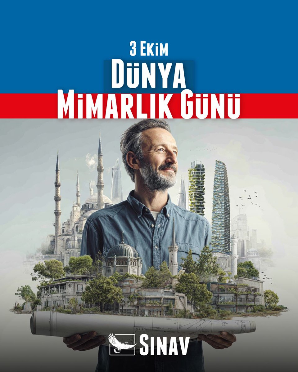 Sağlıklı ve güvenli yaşam alanlarının korunması, nitelikli mimarlık ve doğru planlamalarla mümkündür. İklim değişikliği, çevre sorunları ve sosyal eşitsizliklere karşı mimarlığın dönüştürücü gücü büyük önem taşır.

Tüm mimarların 3 Ekim #Dünya #mimarlık Günü kutlu olsun. 🏛️📐✏️