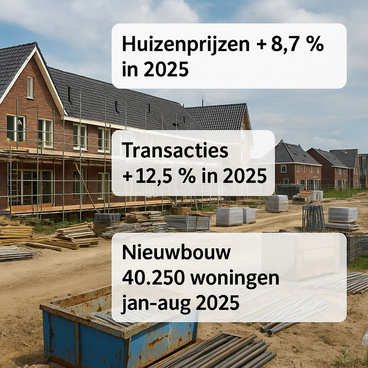 Huizenprijzen en transacties in de lift, maar nieuwbouw stokt: De Nederlandse woningmarkt blijft in 2025 uitzonderlijk krap. Volgens de Woningmarktmonitor van ABN AMRO (2 oktober 2025) stijgen de prijzen dit jaar met 8,7 %, meer dan eerder voorspeld. Ook… qumedia.nl/index.php?page…