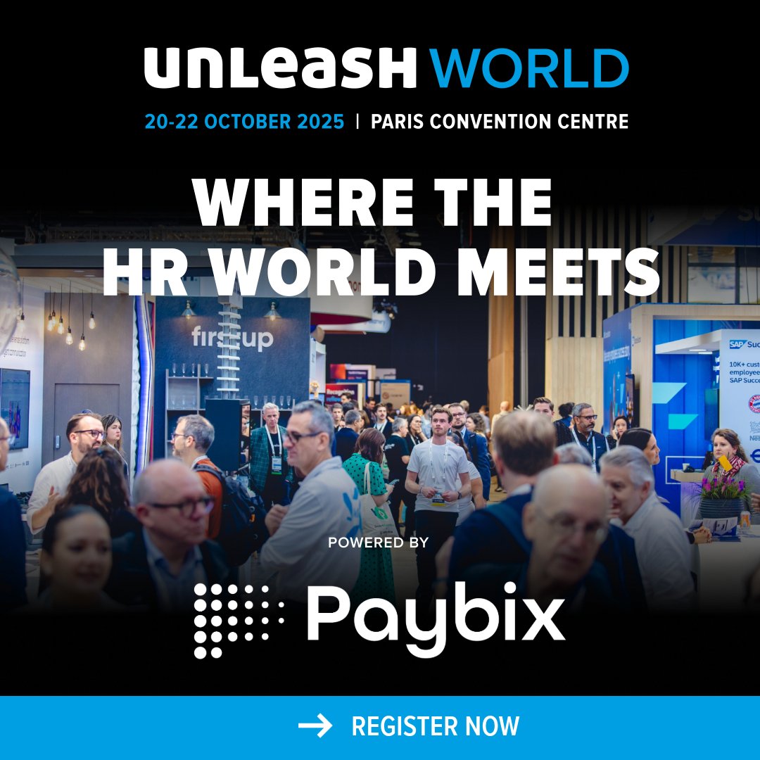 🚀 We’re at #UNLEASHWorld Paris (Oct 21–22)! Free HR Leader guest passes available.

Visit us at the Startup Booth &amp; discover how <a href="/PayBix/">PayBIX</a> makes global payroll smarter with AI.

🎟️ HR leaders may qualify for a free Guest Pass! Contact us for more info. 
👉 eu1.hubs.ly/H0nx0j00