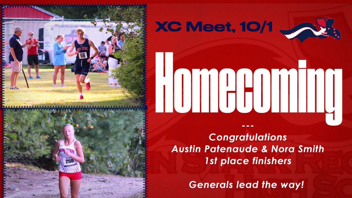 Both our boys &amp; girls teams had a strong showing this past Wednesday, each placing 2nd overall  

Nora Smith took 1st place in the girls race with a time of 21:28  

Austin Patenaude won the boys race in 17:29, setting a new course record