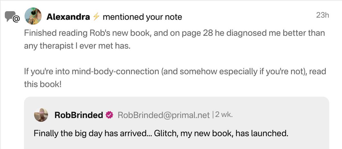 RobBrinded's tweet image. If you want to break through your own unique glass ceiling, get my book... Glitch. #adminmode #hamsterwheels #nostr
