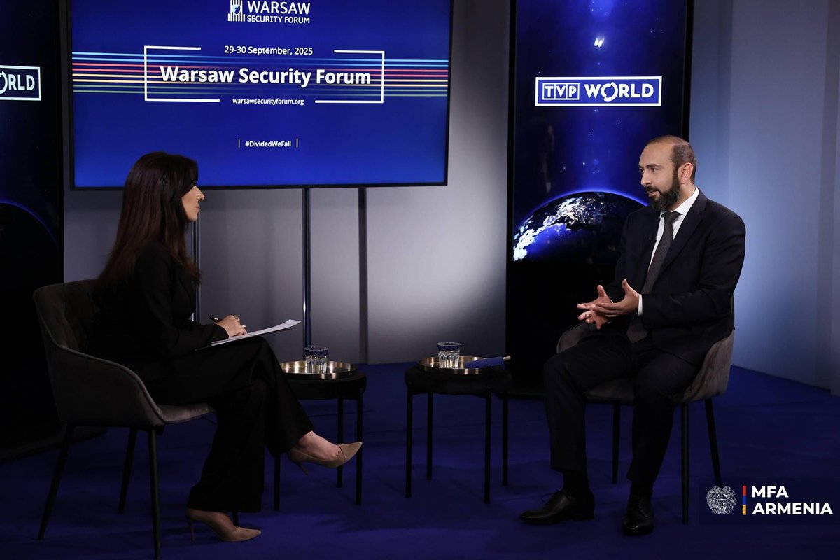 The Interview of Foreign Minister of Armenia Ararat Mirzoyan to Polish TVP World
hetq.am/en/article/177…