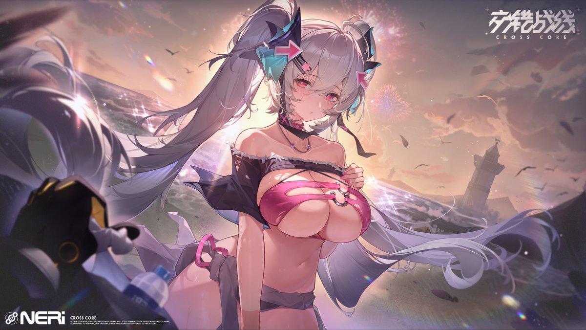 Liutasi523's tweet photo. 之前交错的搬砖图，乌琳活动之一的黄昏海滨，最终效果以官方为准，希望大家喜欢！🥰🥳😚 拆分在p站
pixiv：13495727
#ダイブロスコア #交错战线 #CrossCore https://t.co/23Rk9LTTLW