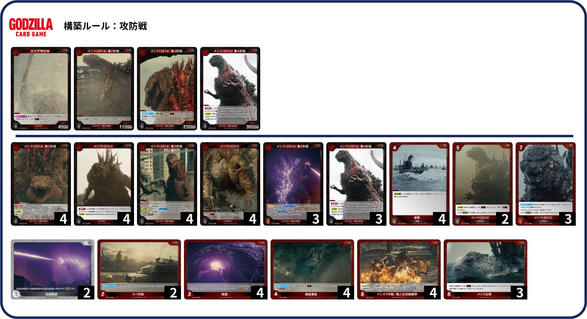 シン・ゴジラデッキ 最新デッキ開発「ゴジラデッキ」 - デッキ特集｜Battle Spirits