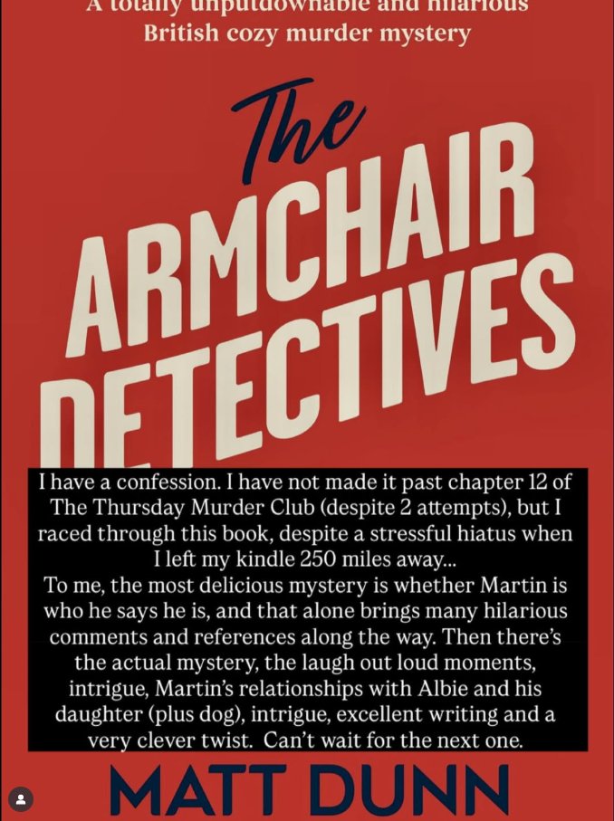 Thank you so much <a href="/JaneMcParkes/">Jane McParkes</a> ! Kind words indeed <a href="/bookouture/">bookouture</a> #TheArmchairDetectives