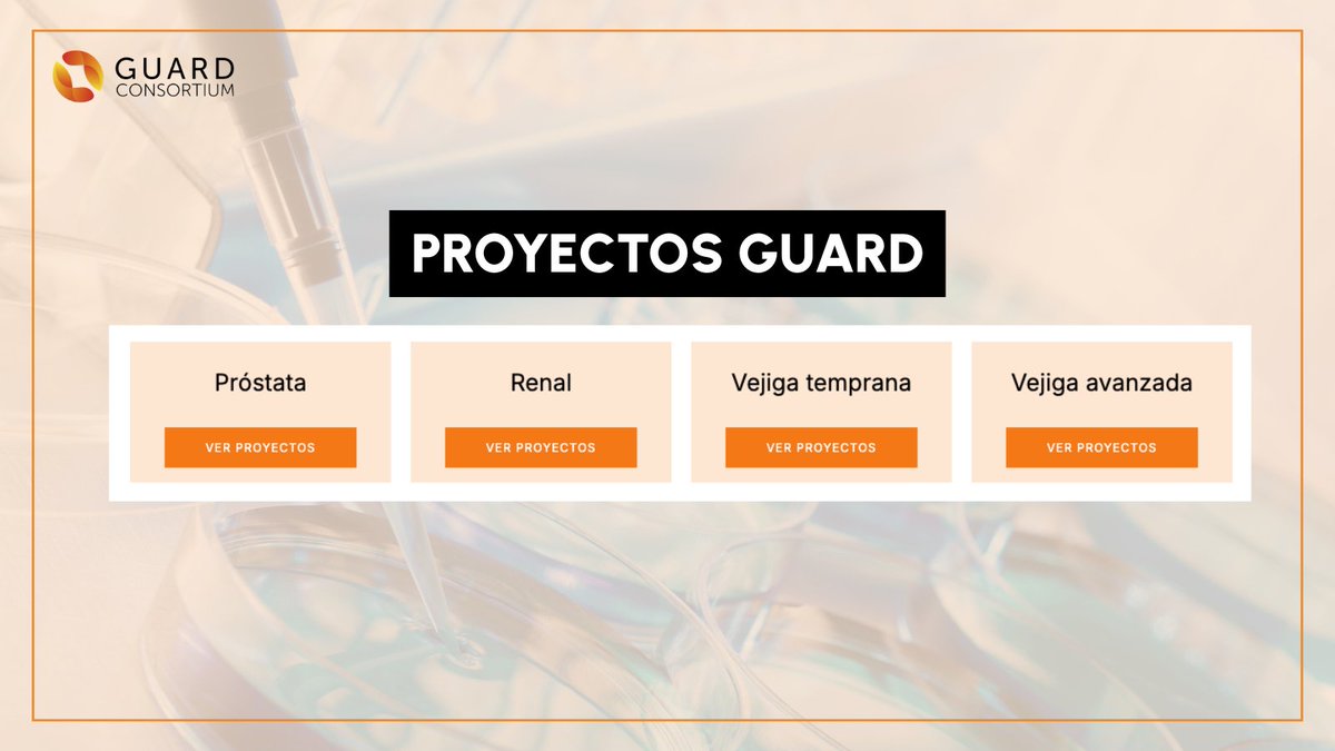 🔬 En GUARD Consortium lideramos más de 30 proyectos clínico-traslacionales en tumores GU: próstata, renal, vejiga temprana y avanzada.

Descubre qué estamos haciendo en cada área 👉 guardconsortium.org/investigacion/…

#InvestigaciónGU #Ciencia