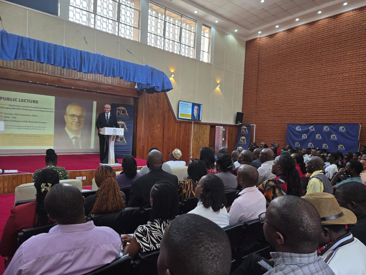 Michal Mlynár (@michalmlynar) on Twitter photo Honoured to give a public lecture <a href="/kcauniversity/">KCA University</a> on Diplomacy in a Changing World: Challenges & Opportunities.
We reflected on how today’s diplomacy goes beyond states but is about people, partnerships and shared responsibility in shaping a better future for all. Honoured to give a public lecture <a href="/kcauniversity/">KCA University</a> on Diplomacy in a Changing World: Challenges & Opportunities.
We reflected on how today’s diplomacy goes beyond states but is about people, partnerships and shared responsibility in shaping a better future for all.