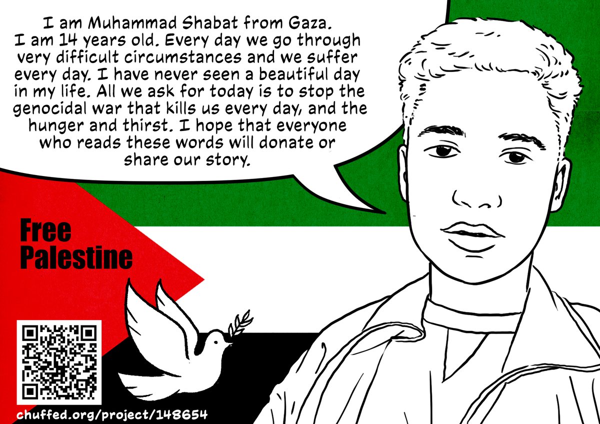 Muhammad urgently needs a 100 dollars for his chronically sick mom for medicine. Please donate even if it's just a little bit or share.
As a Thank you there's a little zine to help you explain what's happening in Palestine to your loved ones: celinekeller.com/a-liberated-pa… in 🇬🇧🇩🇪🇫🇷🇬🇷🇳🇴