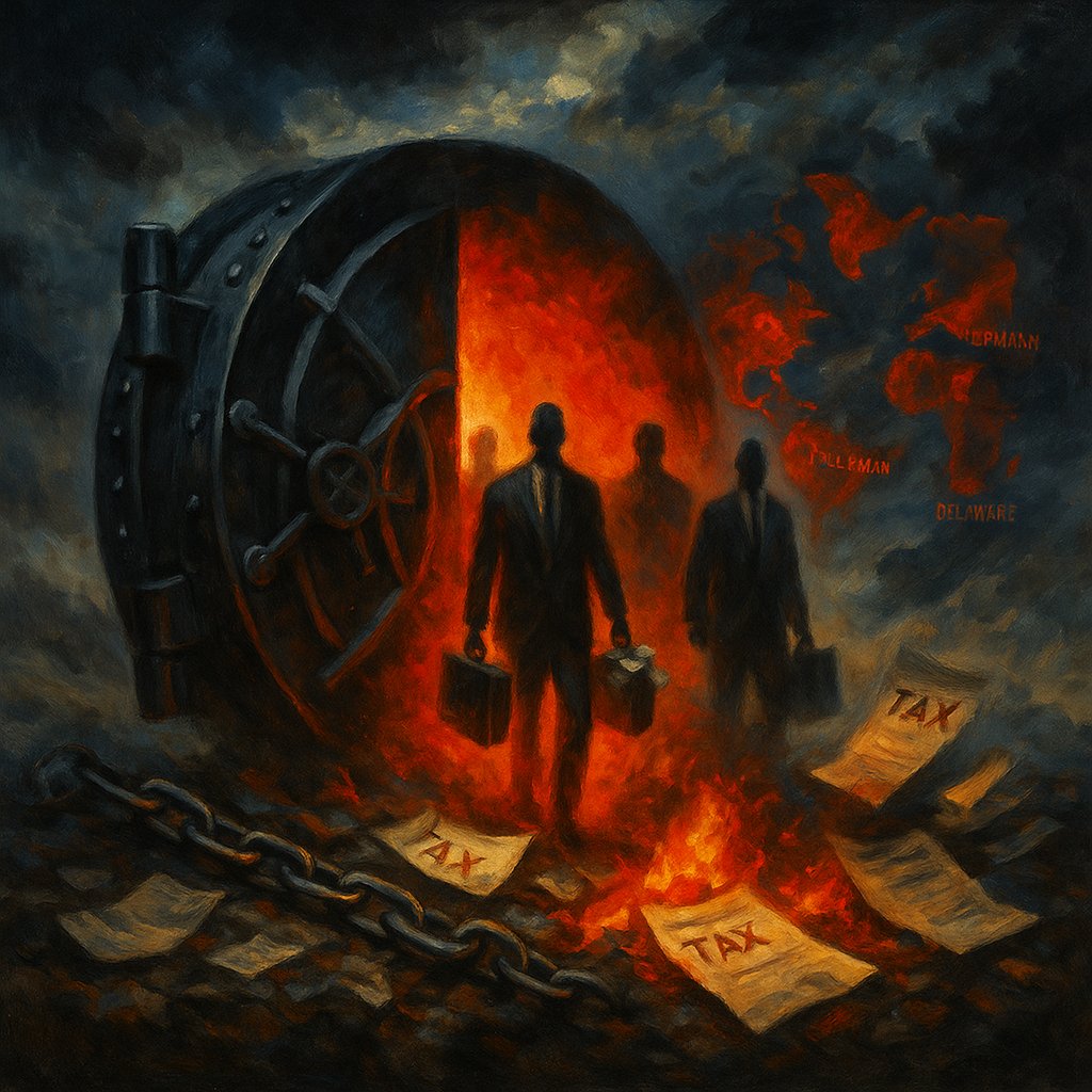 HiddenWealthNet's tweet image. 💀 They buy laws. They hide $11T. We leak what they bury.
🎥 Watch the full leaks → youtube.com/@HiddenWealthN…

Should billionaires be taxed 90%? YES or NO 👇
#HiddenWealth #DarkFinance #OffshoreLeaks