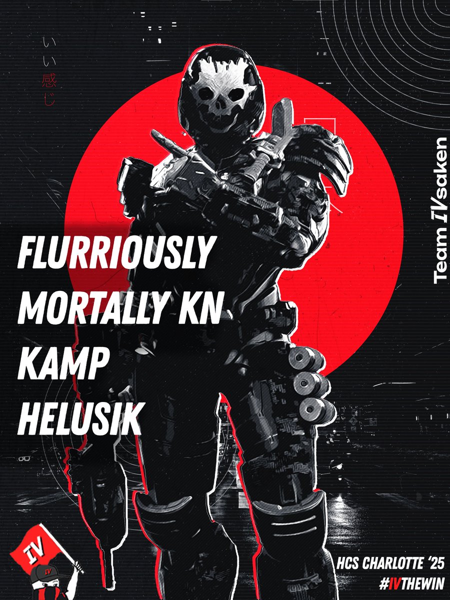 one last shot at glory.

Introducing our final team of the <a href="/HCS/">Halo Esports</a> Halo Infinite era 
🔫 <a href="/Flurriously/">Ivan Ortega-Nguyen</a> 
🔫 <a href="/MortallyKN/">Mortally</a> 
🔫 <a href="/Pmak_/">Mak</a> 
🔫 <a href="/HeLuSiK_/">Ky</a> 

See you in the passion pit 🫵
#HCSCharlotte25 | #IVtheWin