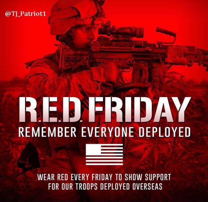 💯🇺🇸🇺🇸🇺🇸🇺🇸💯
      #REDFriday