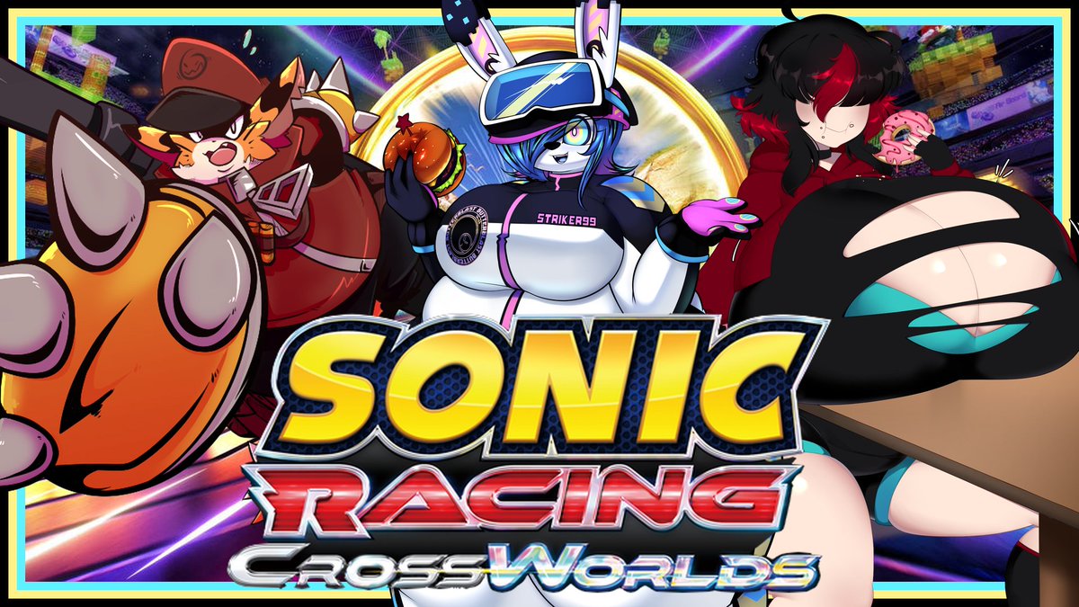 ITS A STREAM!
Sonic Racing CrossWorlds with <a href="/RakugaKite/">Kite</a> and <a href="/Gummymauz/">Glaze vtuber 🔞</a> over on Twitch!