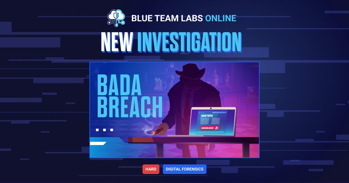 New Lab Drop! 🌐🖥️
What looks harmless… isn’t always safe.

In Bada Breach, a routine research task takes a strange turn when an employee stumbles across a suspicious site mimicking the company’s internal portal. A quick click, a flashing terminal window and then nothing. No