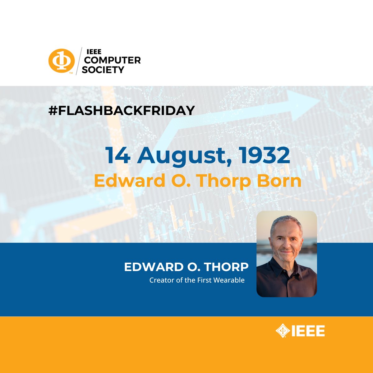ComputerSociety's tweet image. #FlashbackFriday ⌚

Edward O. Thorp - the inventor of the wearable - was born in August, 1932!

• Thorp’s wearable was designed to help him win Blackjack based on his probability model formed from his theoretic research based on the Kelly Criterion.

#Innovation #TechHistory