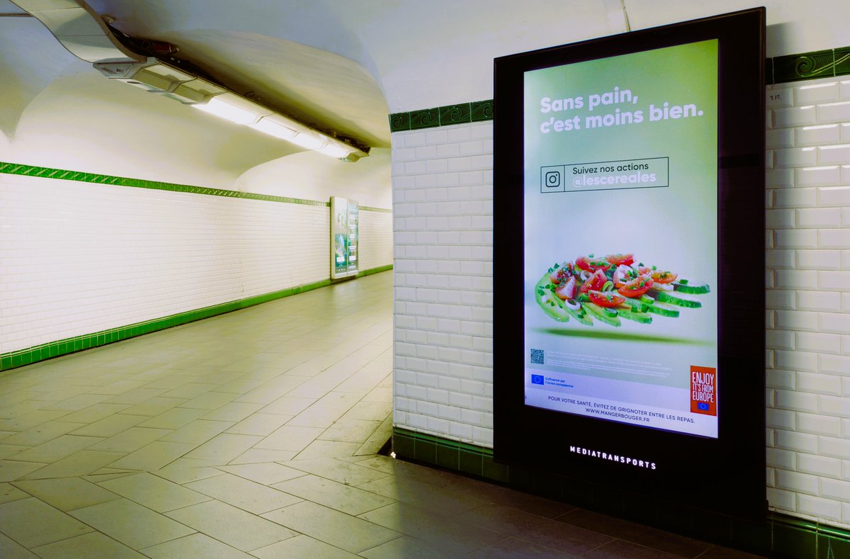 intercereales's tweet image. 🥖 Sans pain, c’est moins bien… et ça se voit aussi dans votre station ! 🚇
Jusqu’au 7 octobre, la campagne « Sans Pain c’est moins bien » s’invite dans le métro et le RER.

Vous vous êtes déjà demandé ce que serait la vie sans pain ? (Spoiler : franchement, pas terrible 😢).…