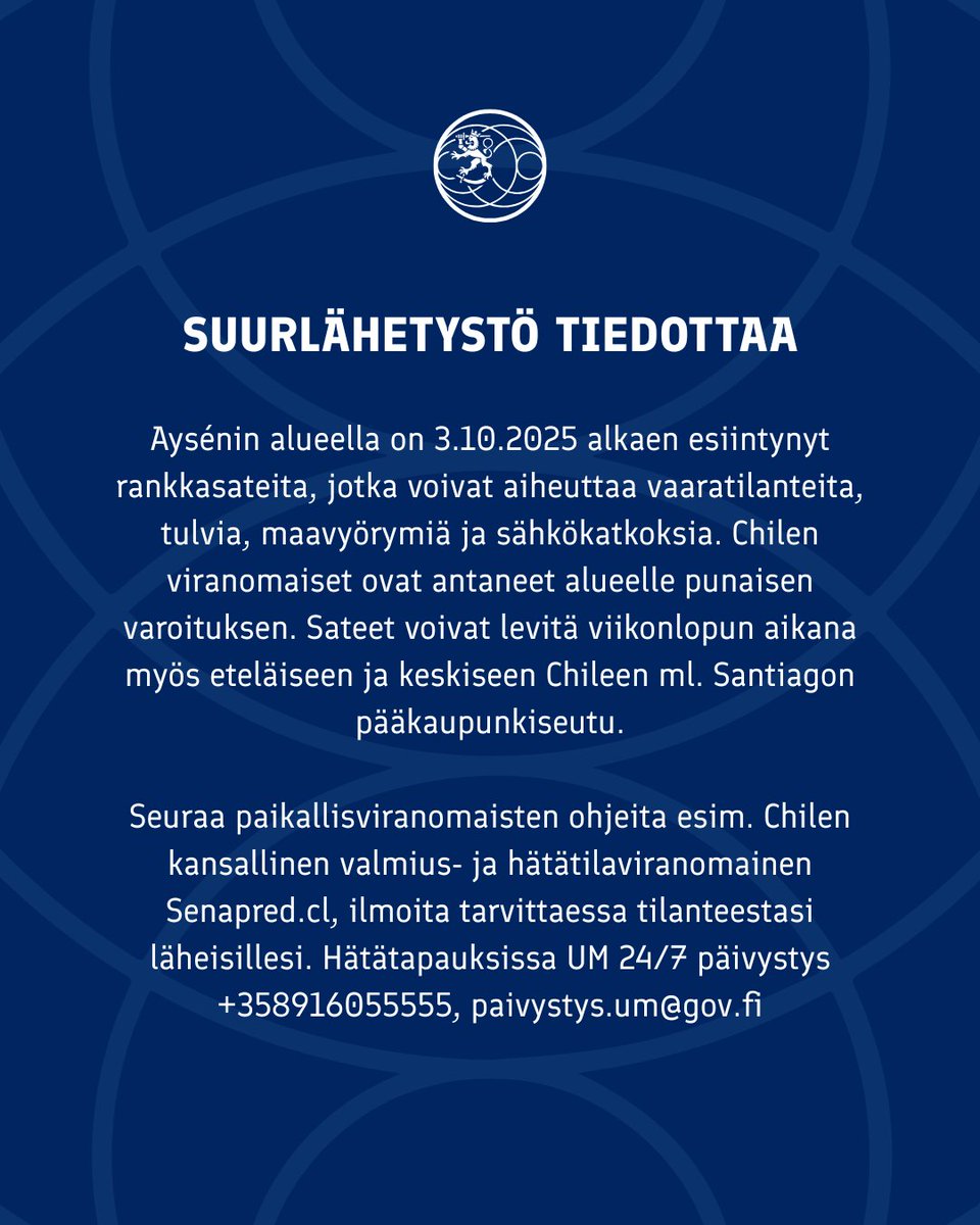 Emb. Finlandia Chile tweet media