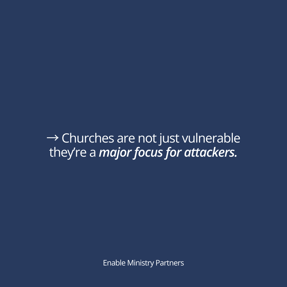 Enable Ministry tweet media