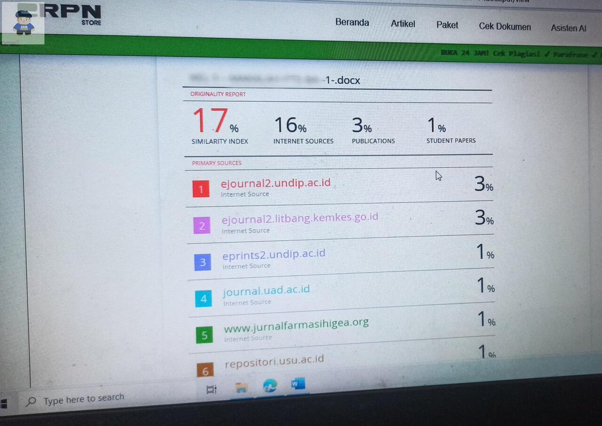 UGM_FESS's tweet image. makasih kakak yujiem yg udah kasi tau cara parafrase satset buat tugasku sama spill web cek turnitin yg secepet iniii…and at least seneng banget hasil plagiasi segini🥹🥹