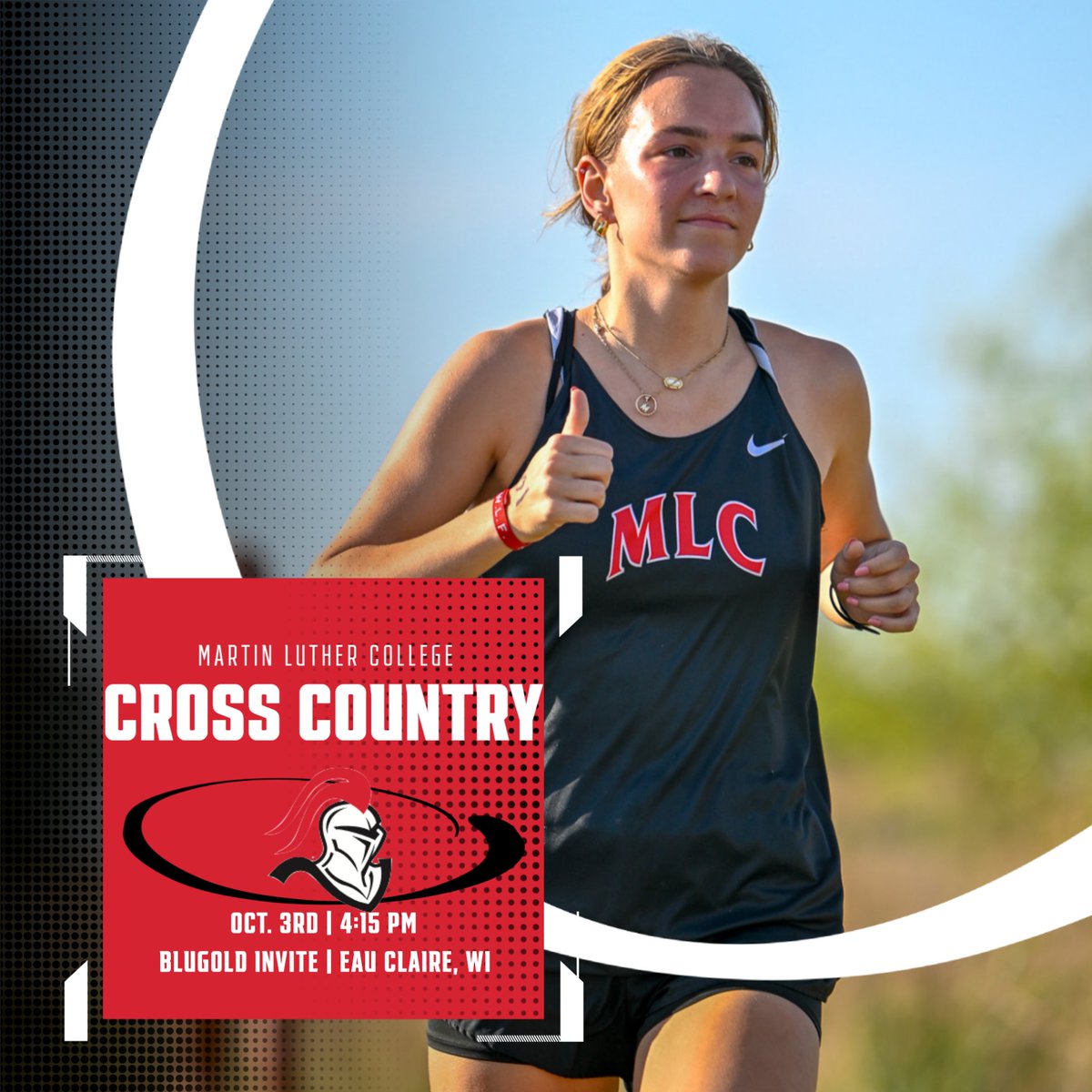 Knights take on the Blugold Invite at 4:15! 

Visit mlcknights.com for any other information.

#goknights #knightscrosscountry
