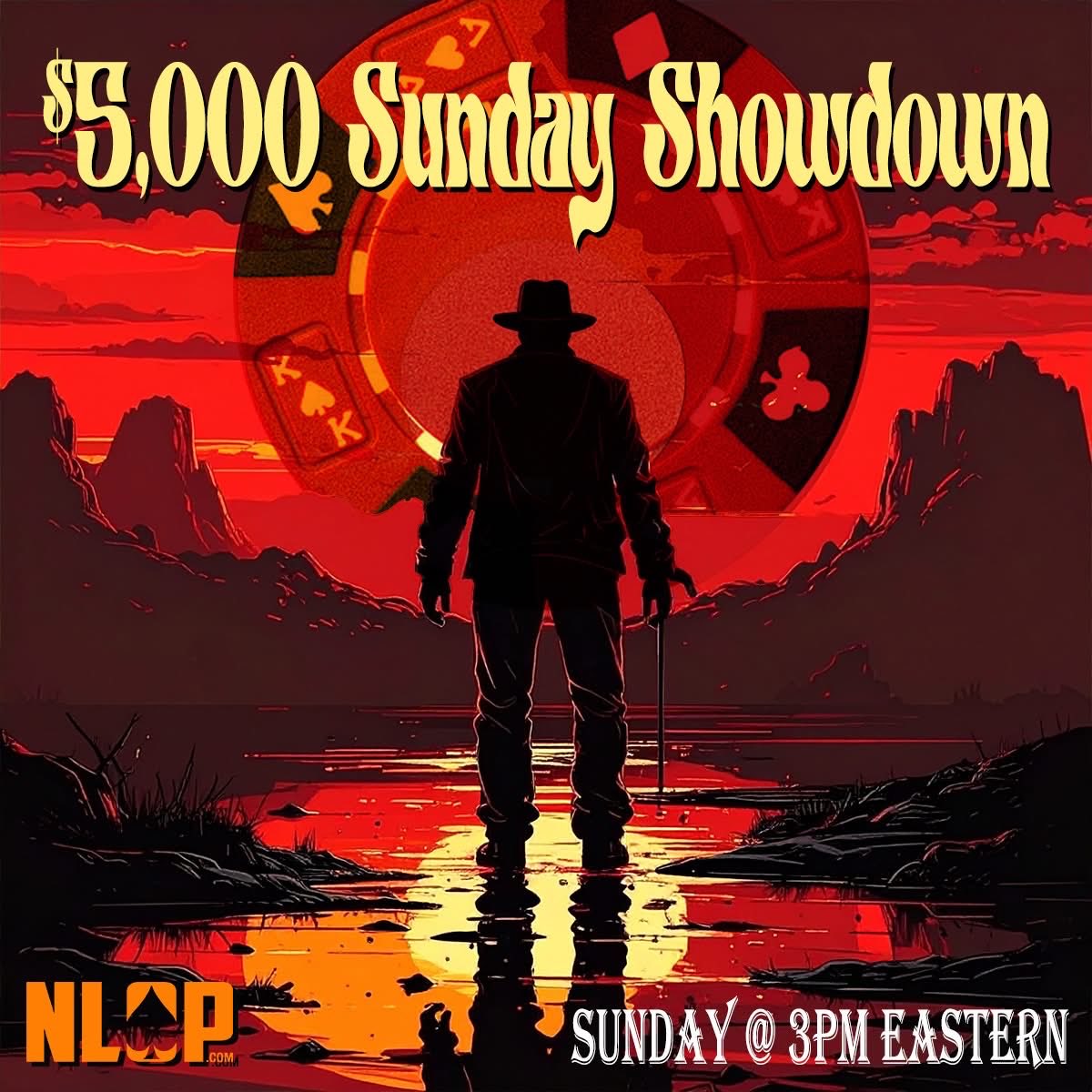 Happy Friday, NLOP Players! 🎉

The weekend is here and the tables are calling! 

Don’t forget…the $5,000 Sunday Showdown plays every Sunday at 3pm ET. 

Grab your seat and get in on the action.

Friday Promo Codes
Basic: WRZ3F
VIP: FVIPZ3

All the fun is waiting for you @
