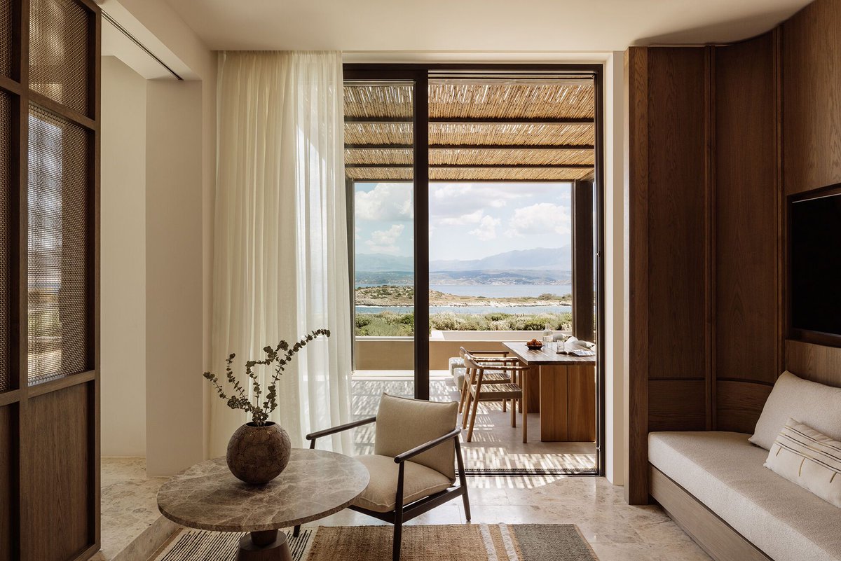 Archello's tweet image. Block722’s @Block_722 JW Marriott Crete Resort &amp;amp; Spa reinterprets Cretan traditions through stone walls built from on-site excavation, raw materials, and native planting.  
buff.ly/RgZnKK4 

#RegenerativeDesign #LocalMaterials #SustainableHospitality
