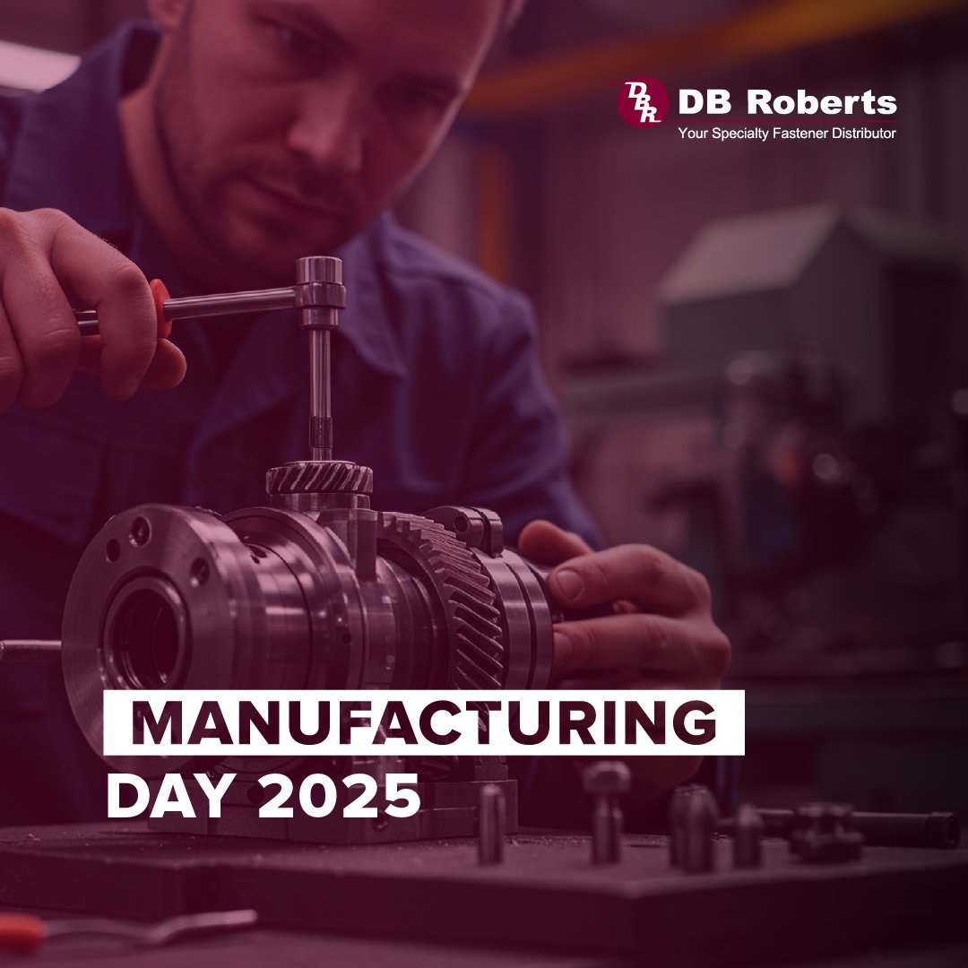 DBRobertsCo's tweet image. Modern manufacturing moves fast—and so do the fastening solutions behind it. This Manufacturing Day, DB Roberts celebrates the technologies and teams transforming what’s possible in product design and assembly.

#DBRoberts #MFGDay2025