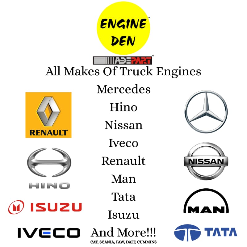 EngineDen1's tweet image. Trusted truck engines from Mercedes, Hino, Nissan, Iveco, Renault, MAN, Tata, Isuzu, and more — built for heavy loads and long roads.

Contact: linktr.ee/engineden

Offers valid while stocks last. T&amp;amp;Cs apply. (E&amp;amp;OE)

#TruckEngines #EngineDen #HeavyDutySolutions #DieselEngines