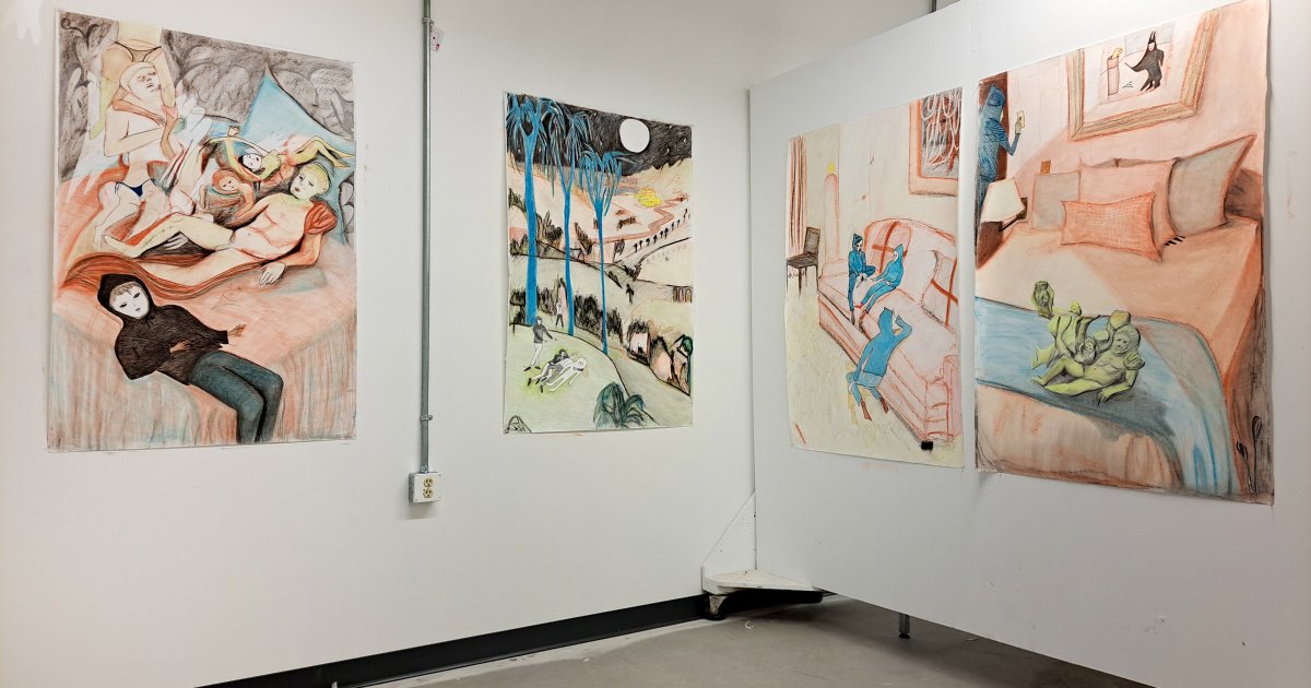 Meet Leah McInnis, who illustrated our SOFT theme for October. She’s an interdisciplinary artist who uses video, sculpture, and printed matter to create site-specific installations. Explore Leah’s works creativemornings.com/blog/soft-illu… #CMsoft