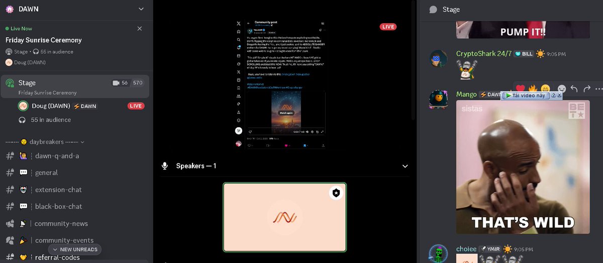 0x_AlphaHunter's tweet image. It&apos;s good to be at home with the voice from big brother @dougcotler 
Join Sunrise Ceremony now: discord.com/channels/12371…