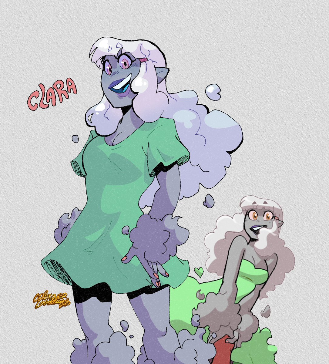 Jimmy's older foster sister Clara 🩷
She's a cloud nymph! 