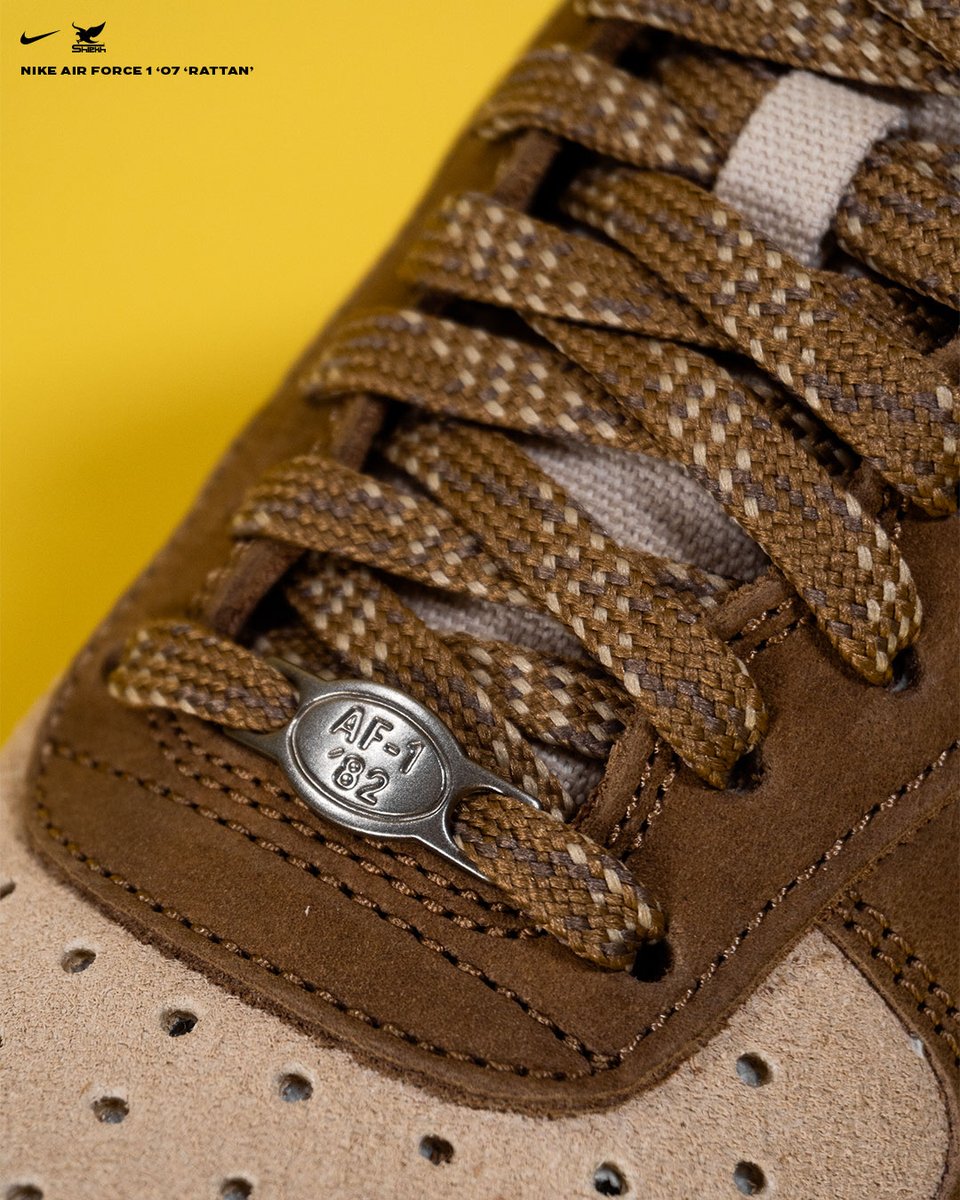 Shiekh's tweet image. Nike Air Force 1 ’07 “Rattan” is here to level up your fall fits  🍂

📍 Shop the new drop at Shiekh ⤵️
        shiekh.com/nike-air-force…

#Rattan #AF1 #Nike