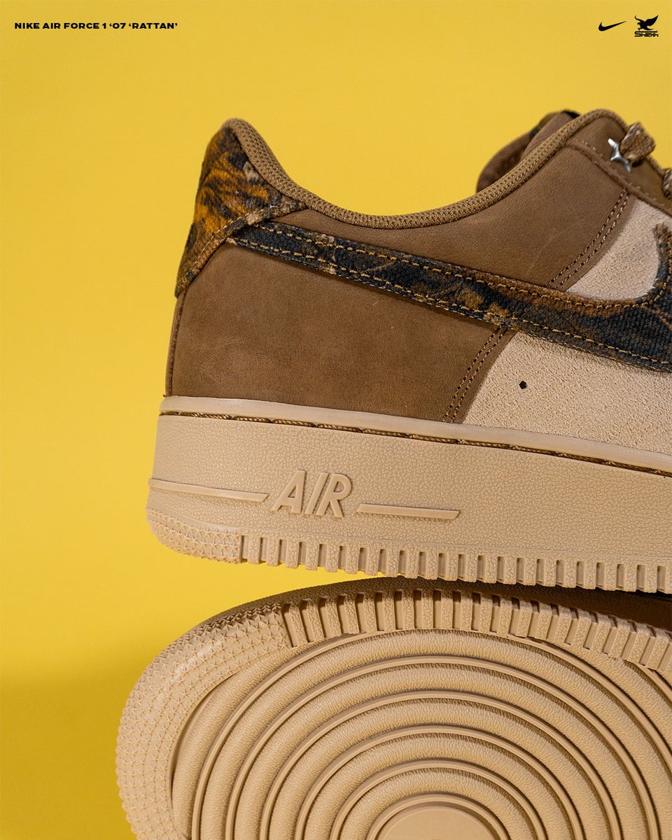 Shiekh's tweet image. Nike Air Force 1 ’07 “Rattan” is here to level up your fall fits  🍂

📍 Shop the new drop at Shiekh ⤵️
        shiekh.com/nike-air-force…

#Rattan #AF1 #Nike